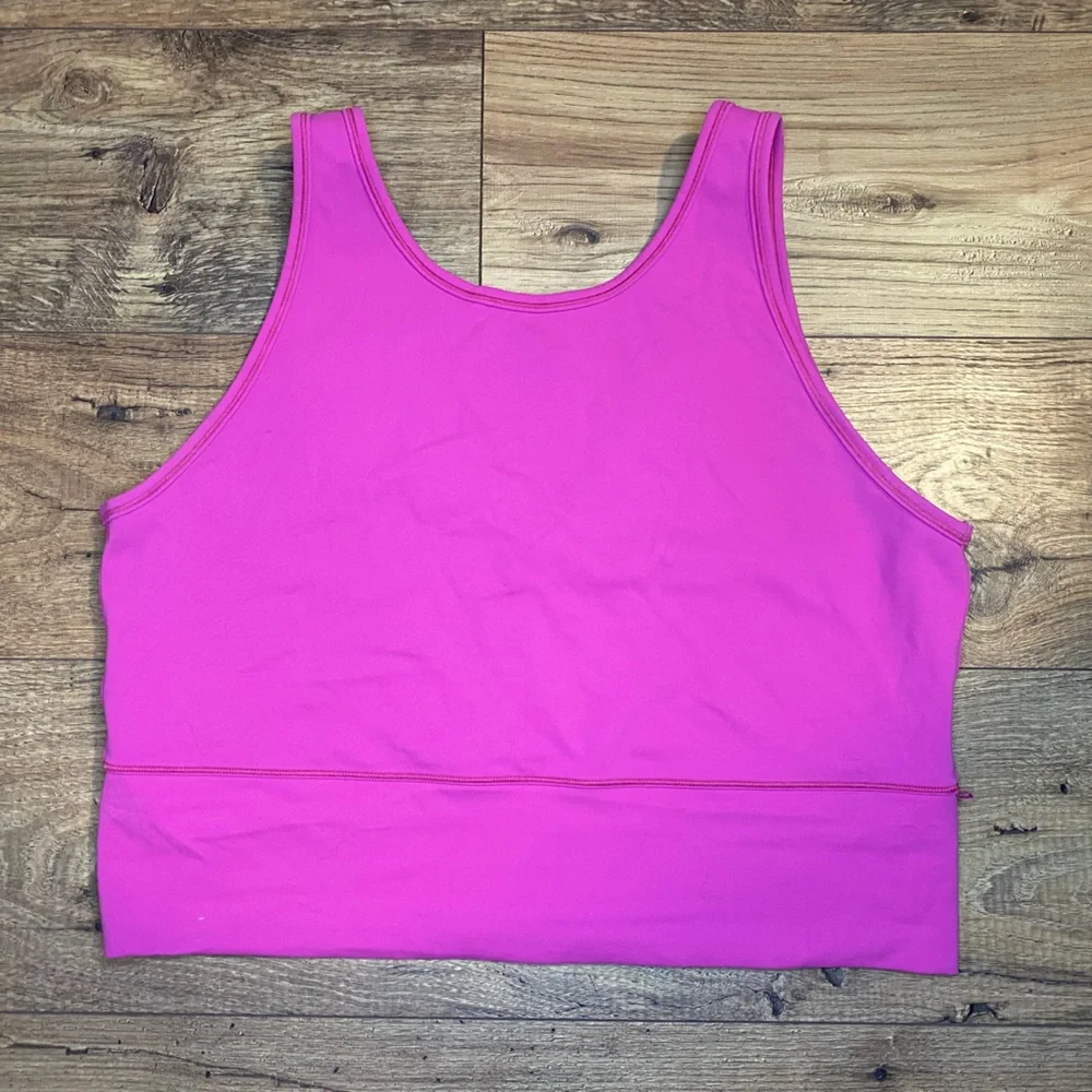 Lululemon Power Pivot Tank Top  Sonic Pink Size 16